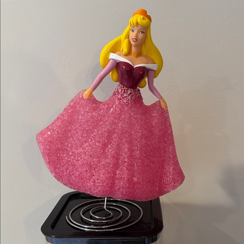 Princess Aurora room decor on spring stand